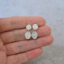 Aqua Mini-Drop Earrings
