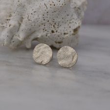 Moonfall Silver Stud Earrings