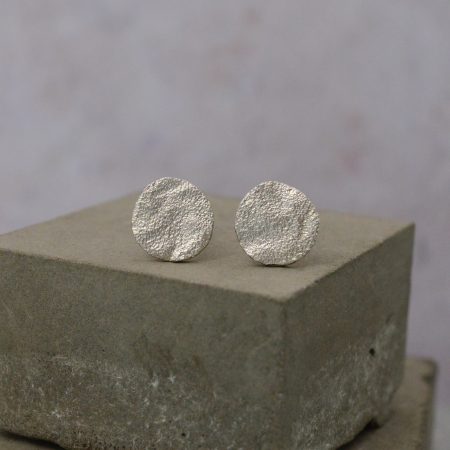Moonfall Silver Stud Earrings