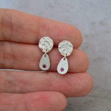 Rubelite Mini-Drop Earrings