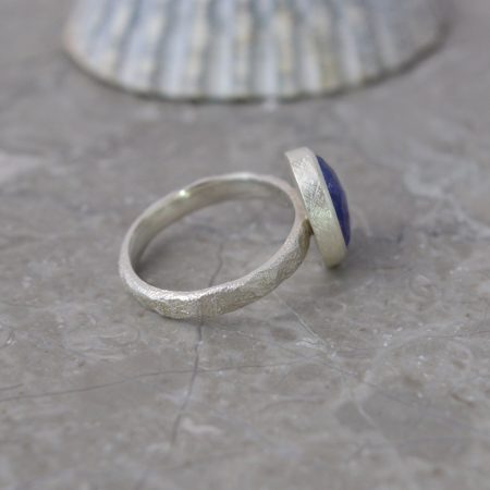 Tanzanite Earth Shimmer Silver Ring