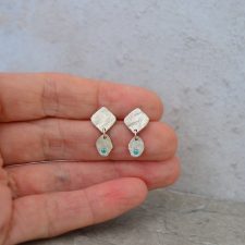 Teal Mini-Drop Earrings